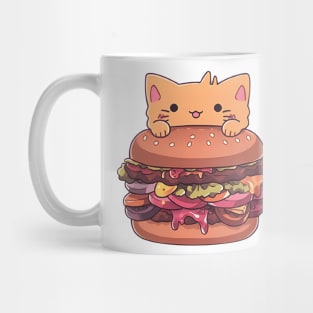 Cat Burger kawaii cute Mug